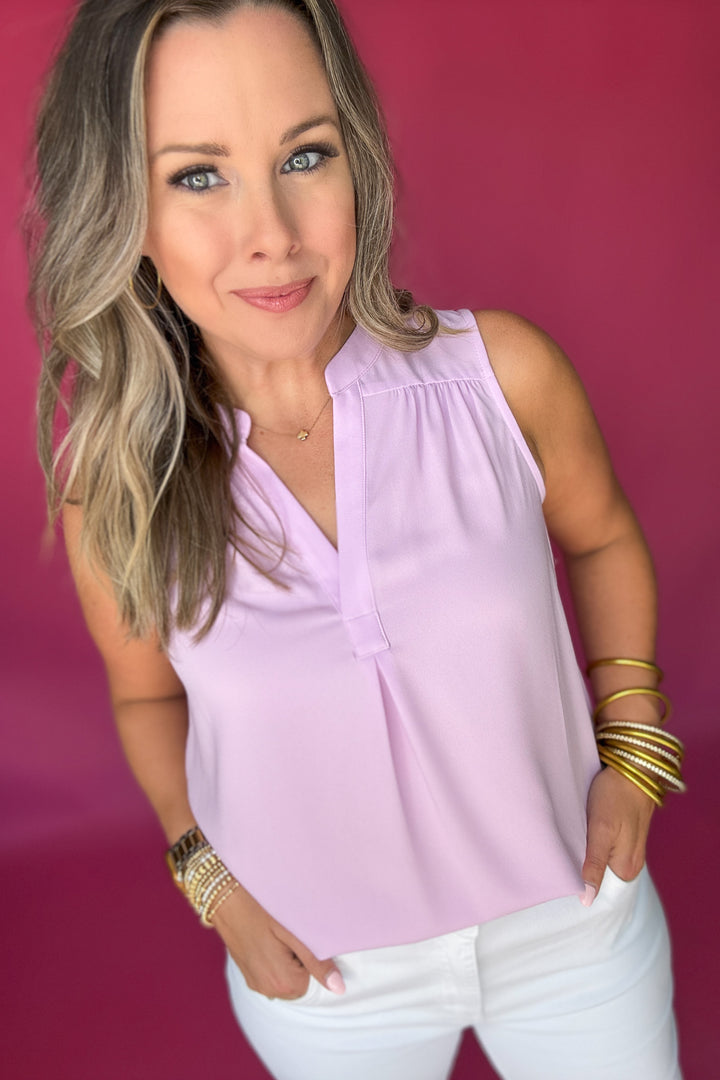 Poised & Pretty Tank - Lavender