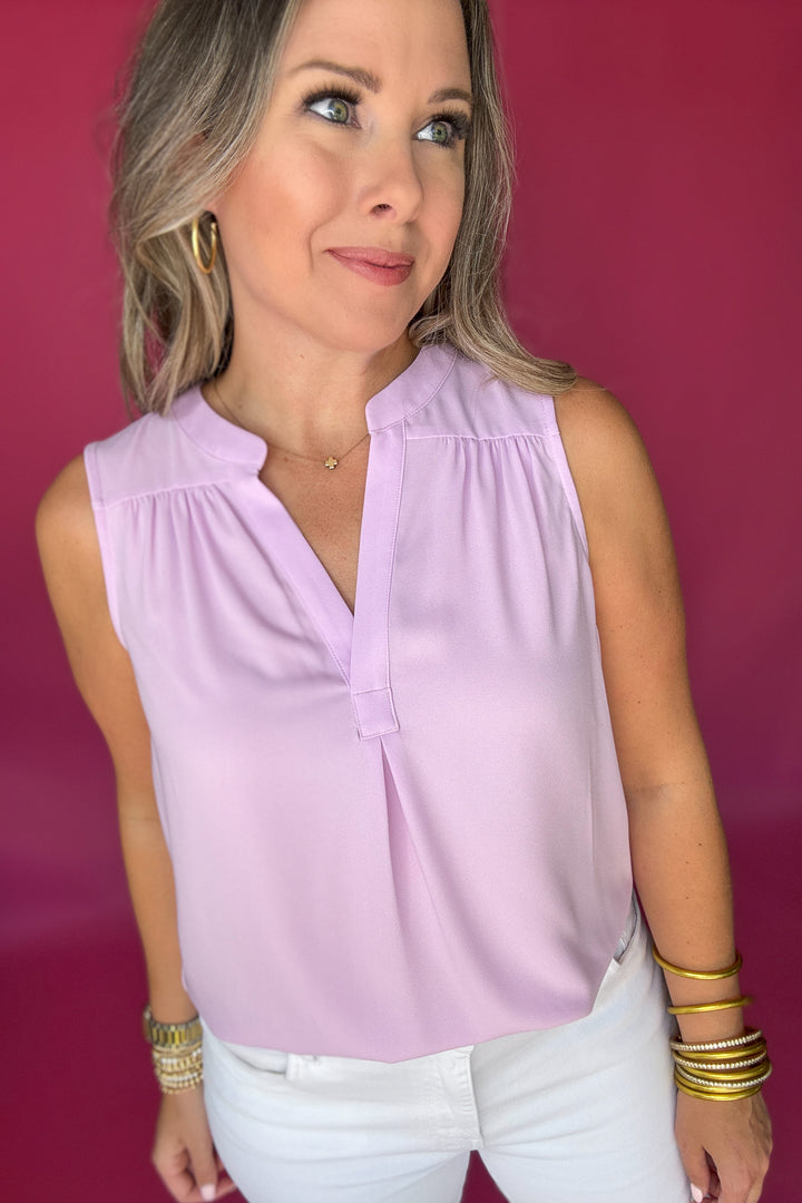 Poised & Pretty Tank - Lavender
