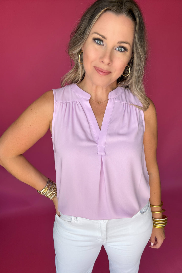 Poised & Pretty Tank - Lavender