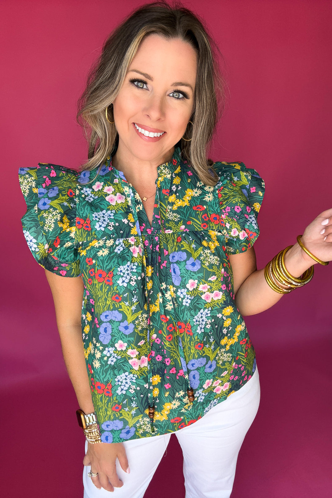 Whispered Romance Floral Top
