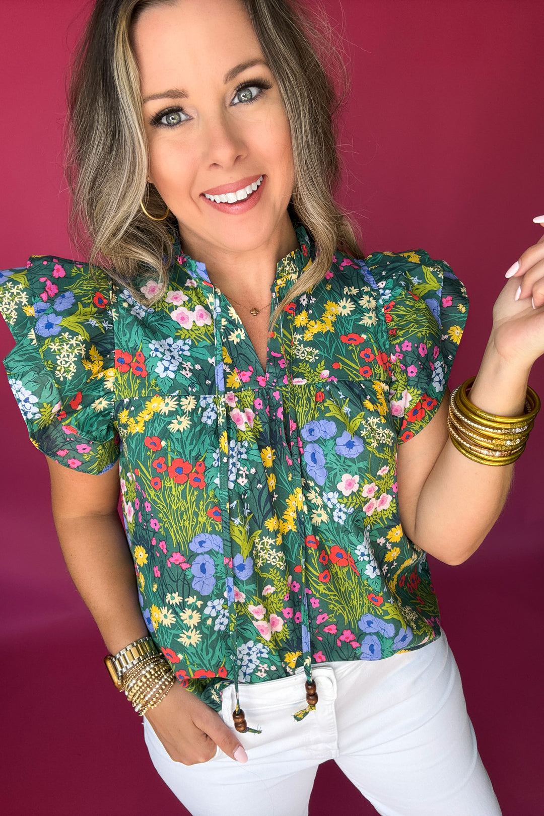 Whispered Romance Floral Top