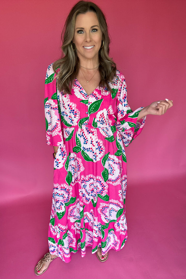Mary Square: Melissa Dress - Petal Tango Pink