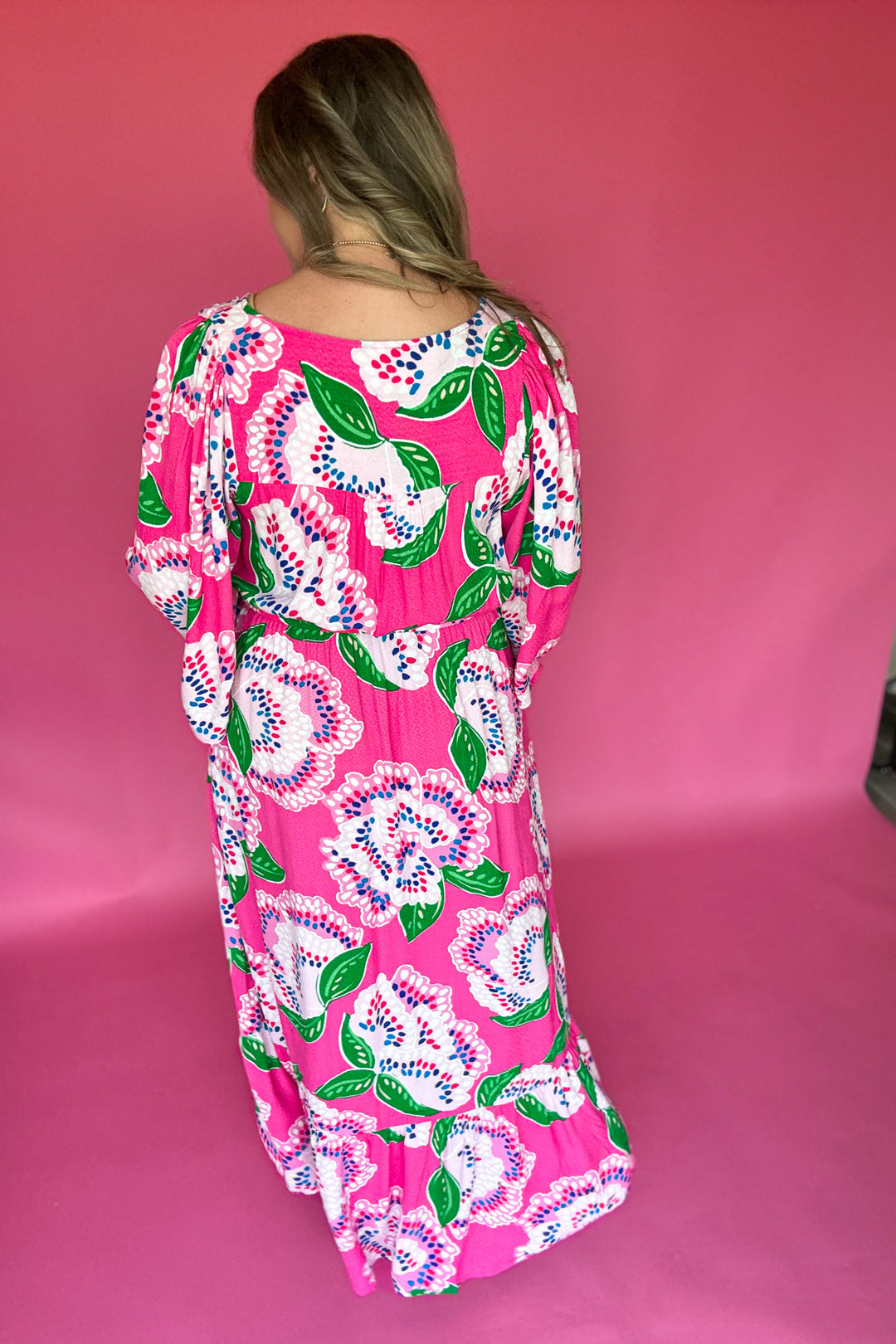 Mary Square: Melissa Dress - Petal Tango Pink