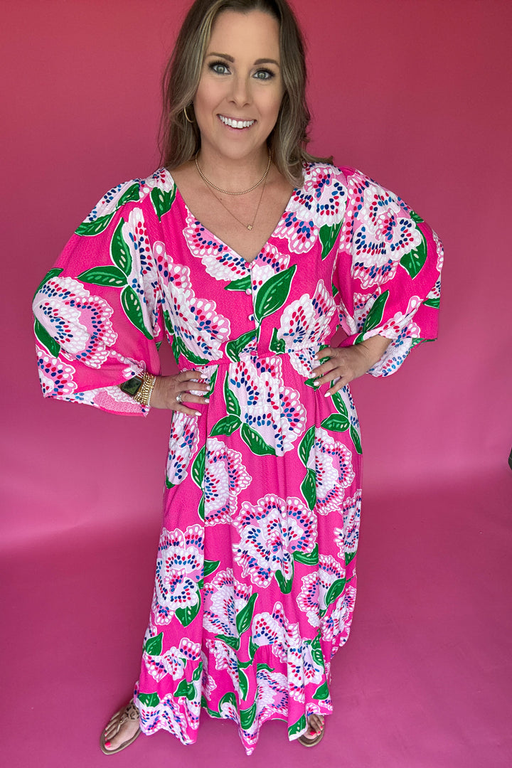 Mary Square: Melissa Dress - Petal Tango Pink