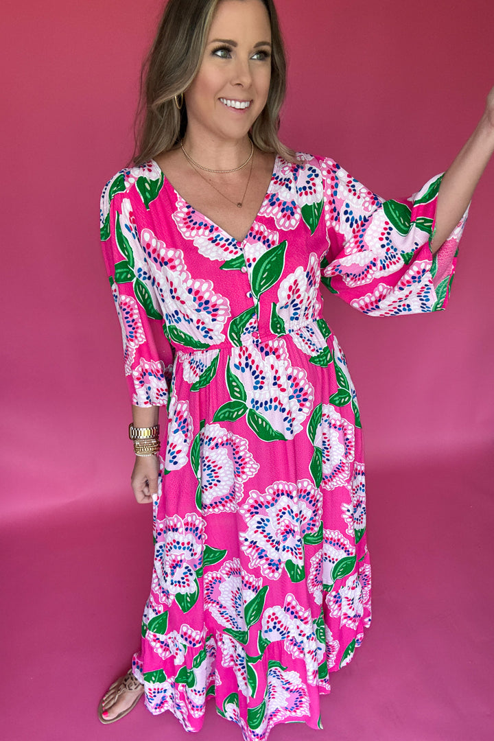 Mary Square: Melissa Dress - Petal Tango Pink