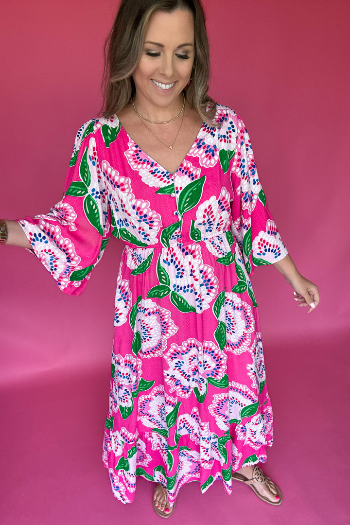 Mary Square: Melissa Dress - Petal Tango Pink