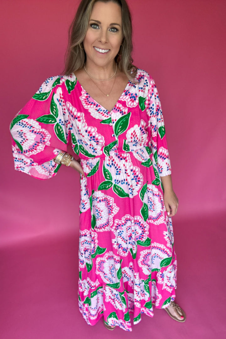Mary Square: Melissa Dress - Petal Tango Pink