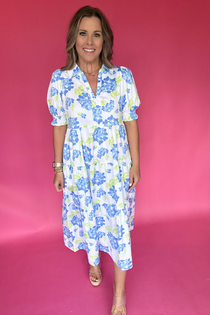 Mary Square: Molly Dress - Lovely Day Blue
