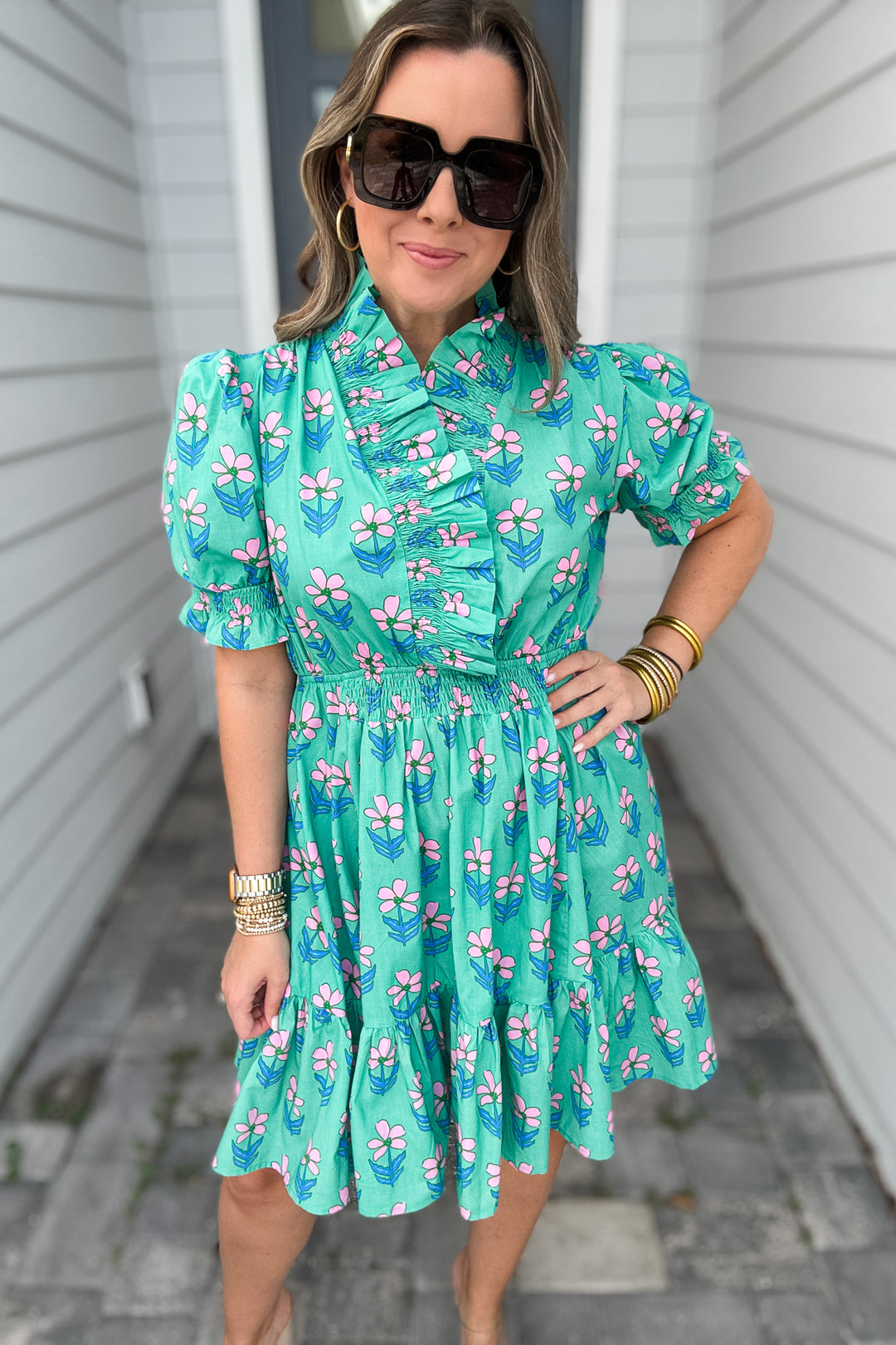 Next To It Floral Ruffle Dress