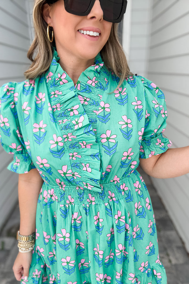 Next To It Floral Ruffle Dress