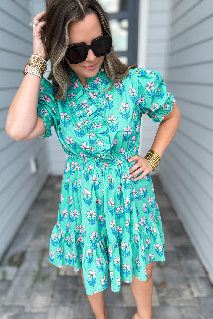 Next To It Floral Ruffle Dress