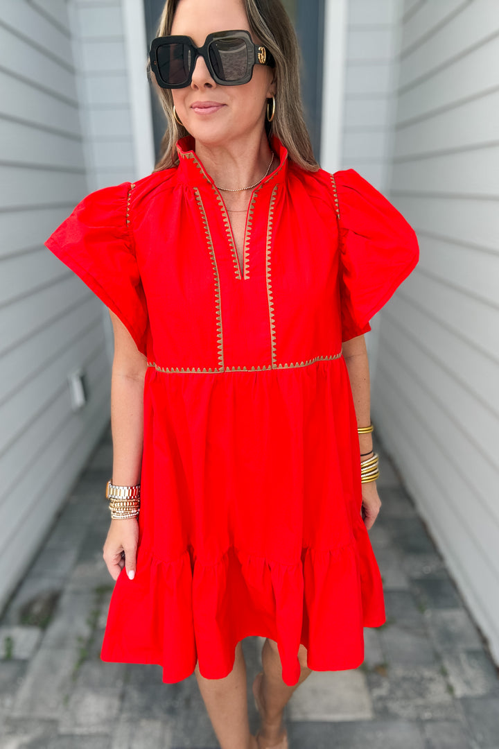 Where It Began Shift Dress - Red