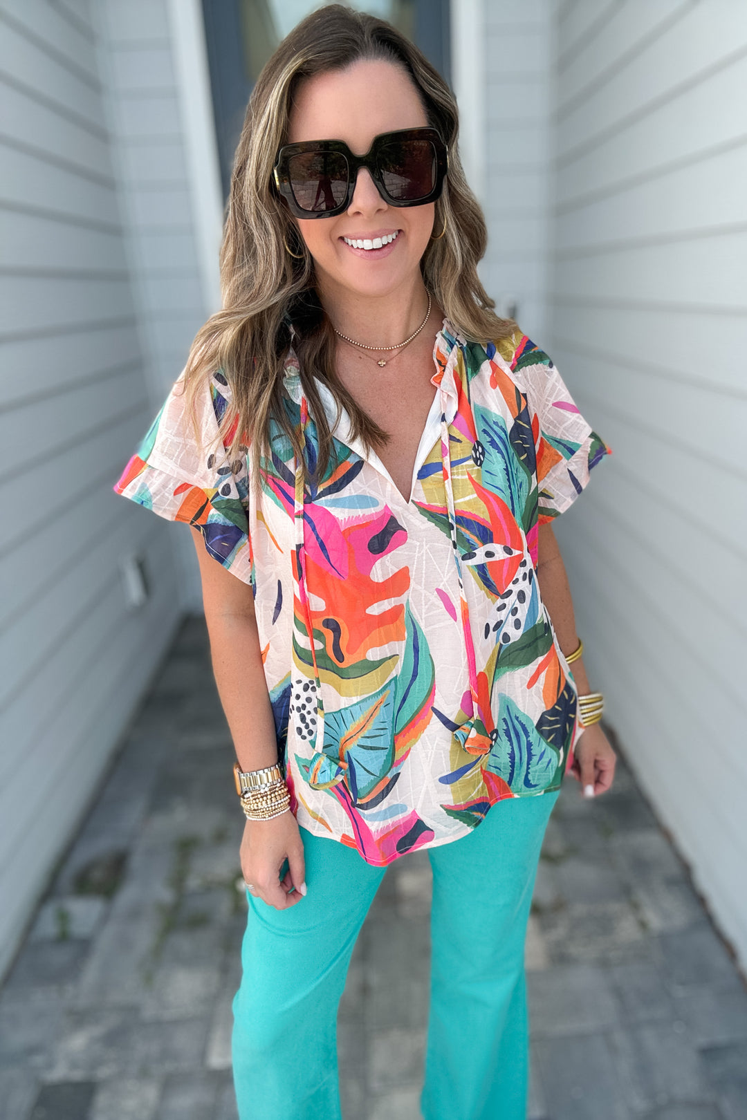 Tropics Await Blouse