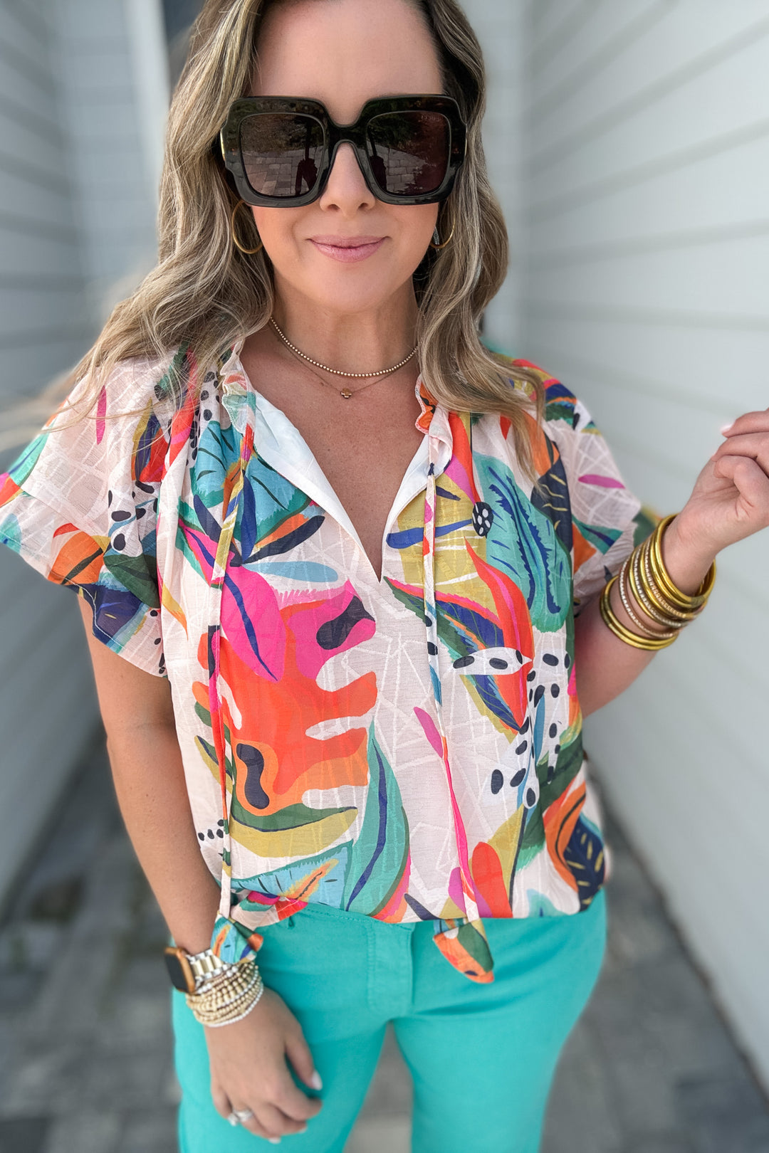 Tropics Await Blouse