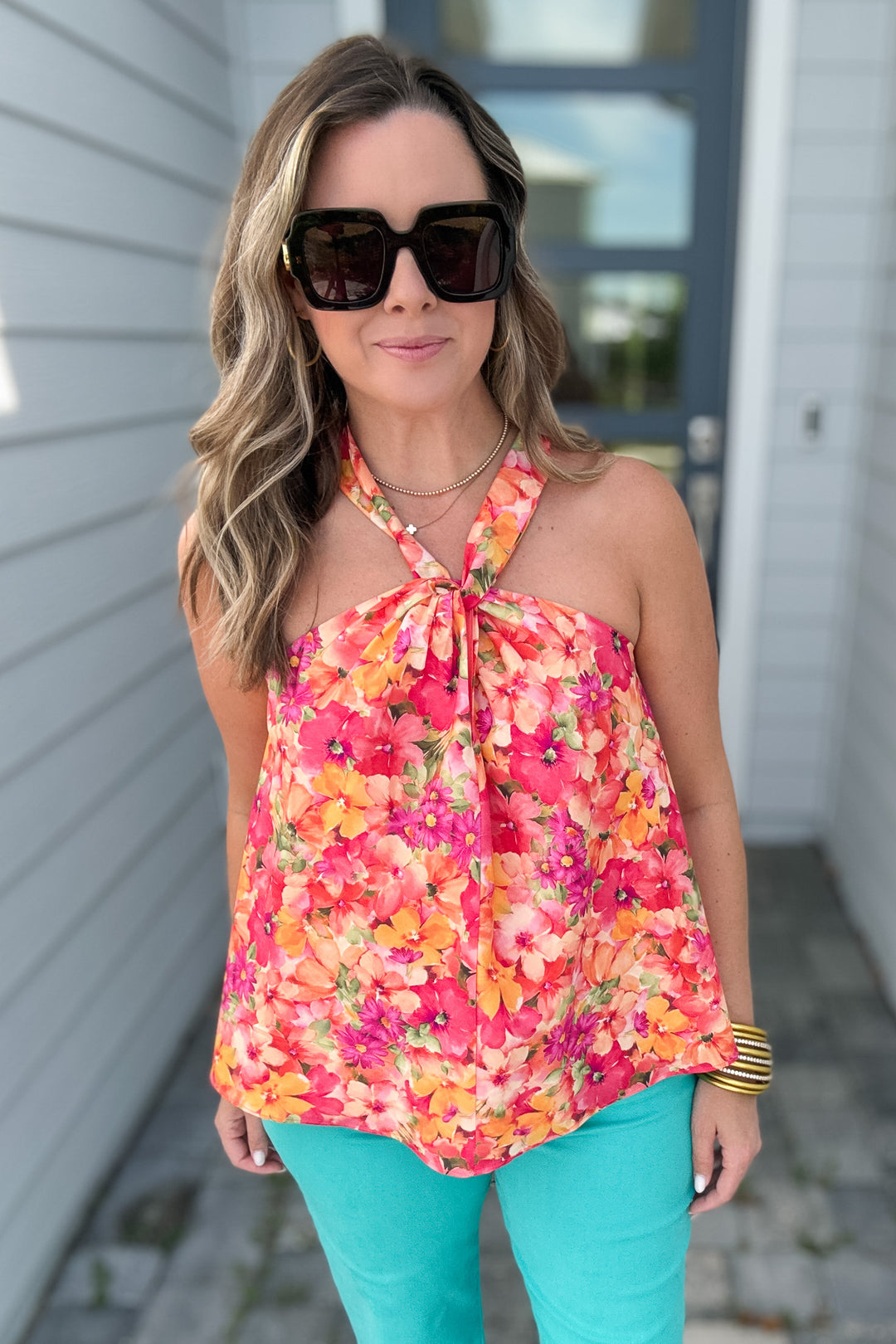 Tropic Halter Tank - Coral
