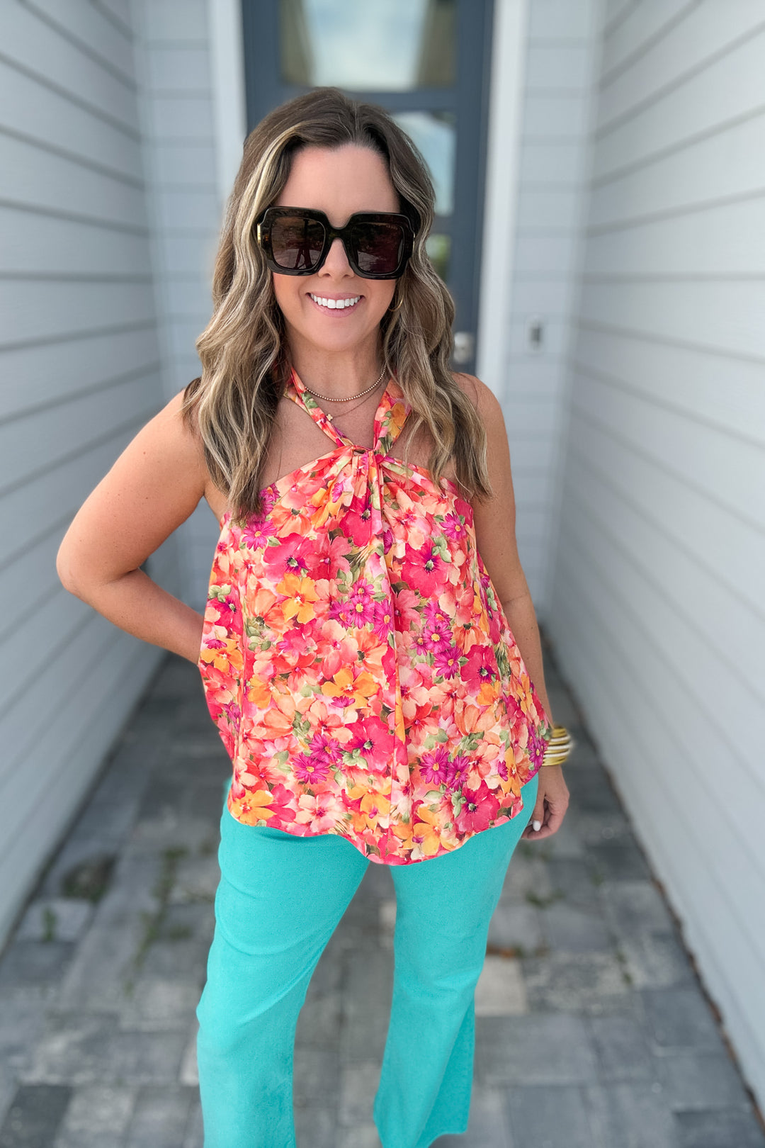 Tropic Halter Tank - Coral