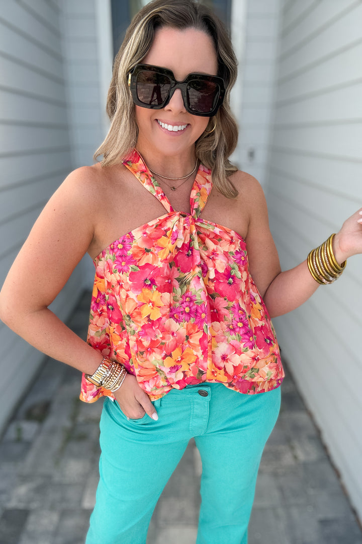Tropic Halter Tank - Coral