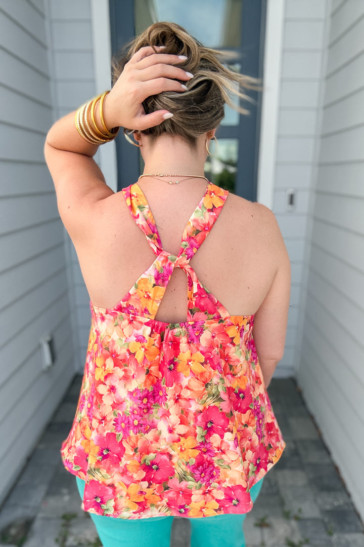Tropic Halter Tank - Coral