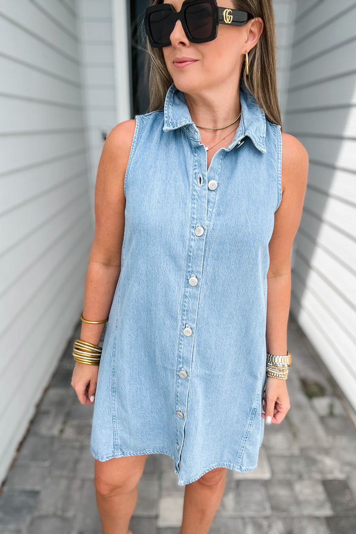 Z Supply: New Light Denim Mini Dress