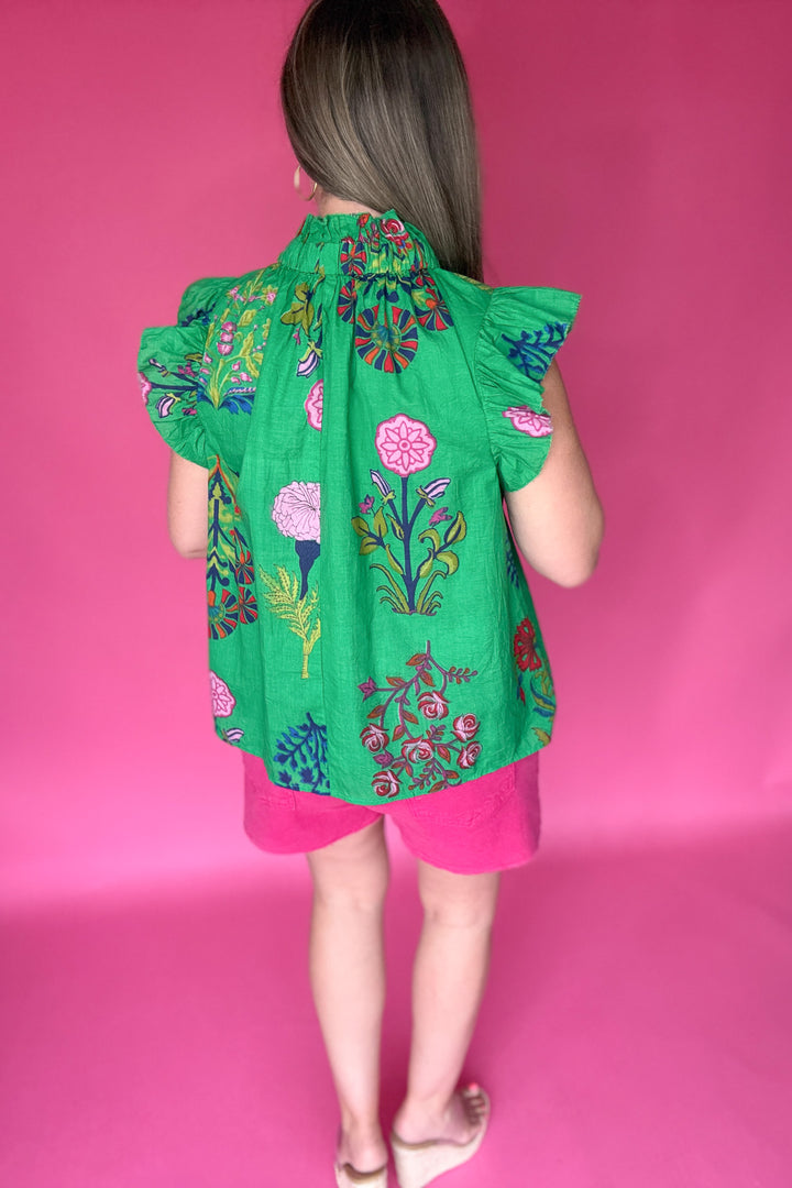 THML: Why Don't You Floral Blouse - Green