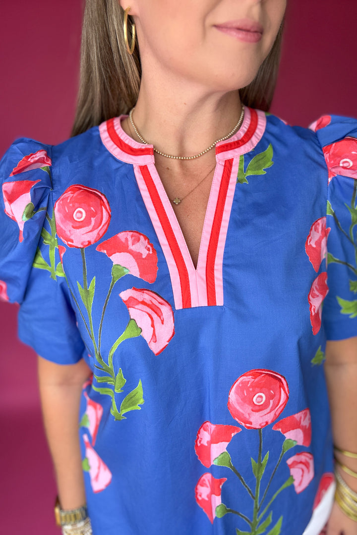 Made For Floral Blouse - Blue