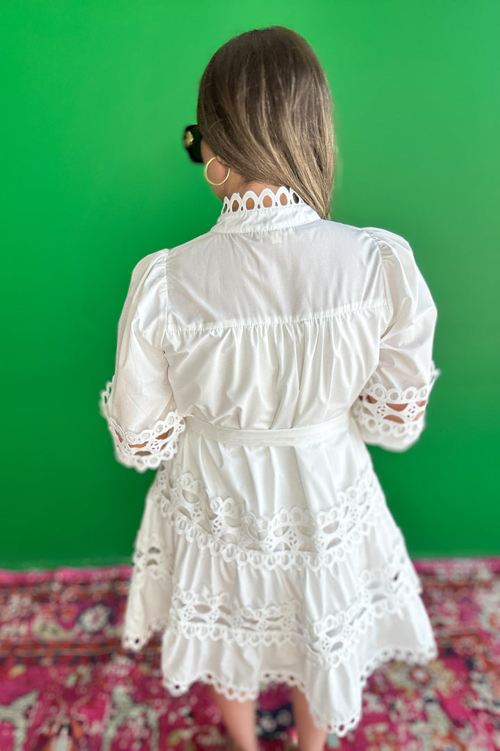 Southern Belle Lace Dress - White