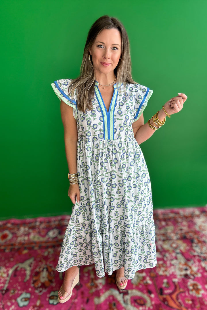 Delicate Charm Midi Dress - Mint