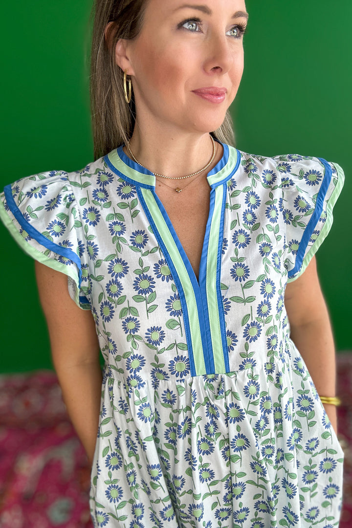 Delicate Charm Midi Dress - Mint