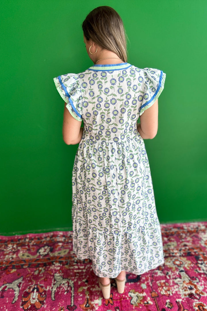 Delicate Charm Midi Dress - Mint