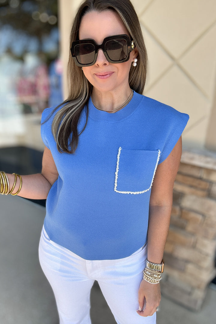 Pearl Loving Short Sleeve Knit Top