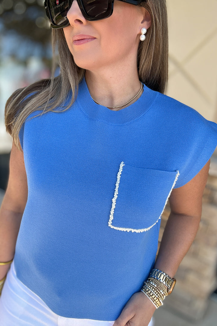 Pearl Loving Short Sleeve Knit Top