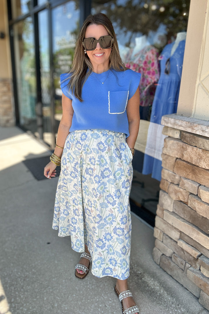 All Eyes On Me Floral Pearl Skirt