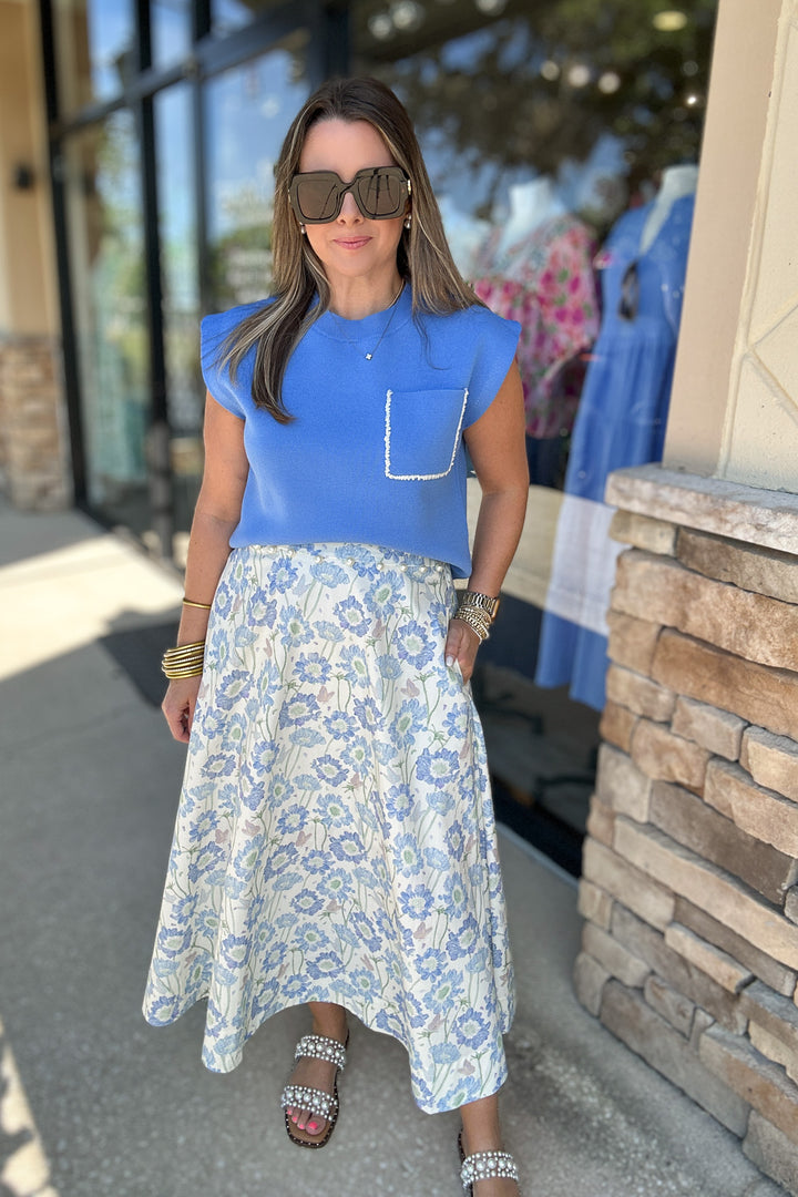 Pearl Loving Short Sleeve Knit Top