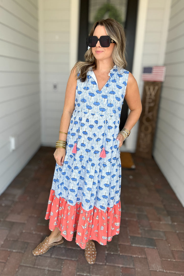 THML: Wishing By The Sea Midi Dress