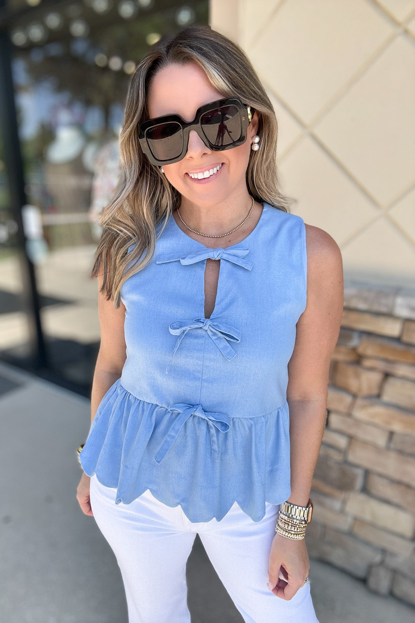 entro ruffle top