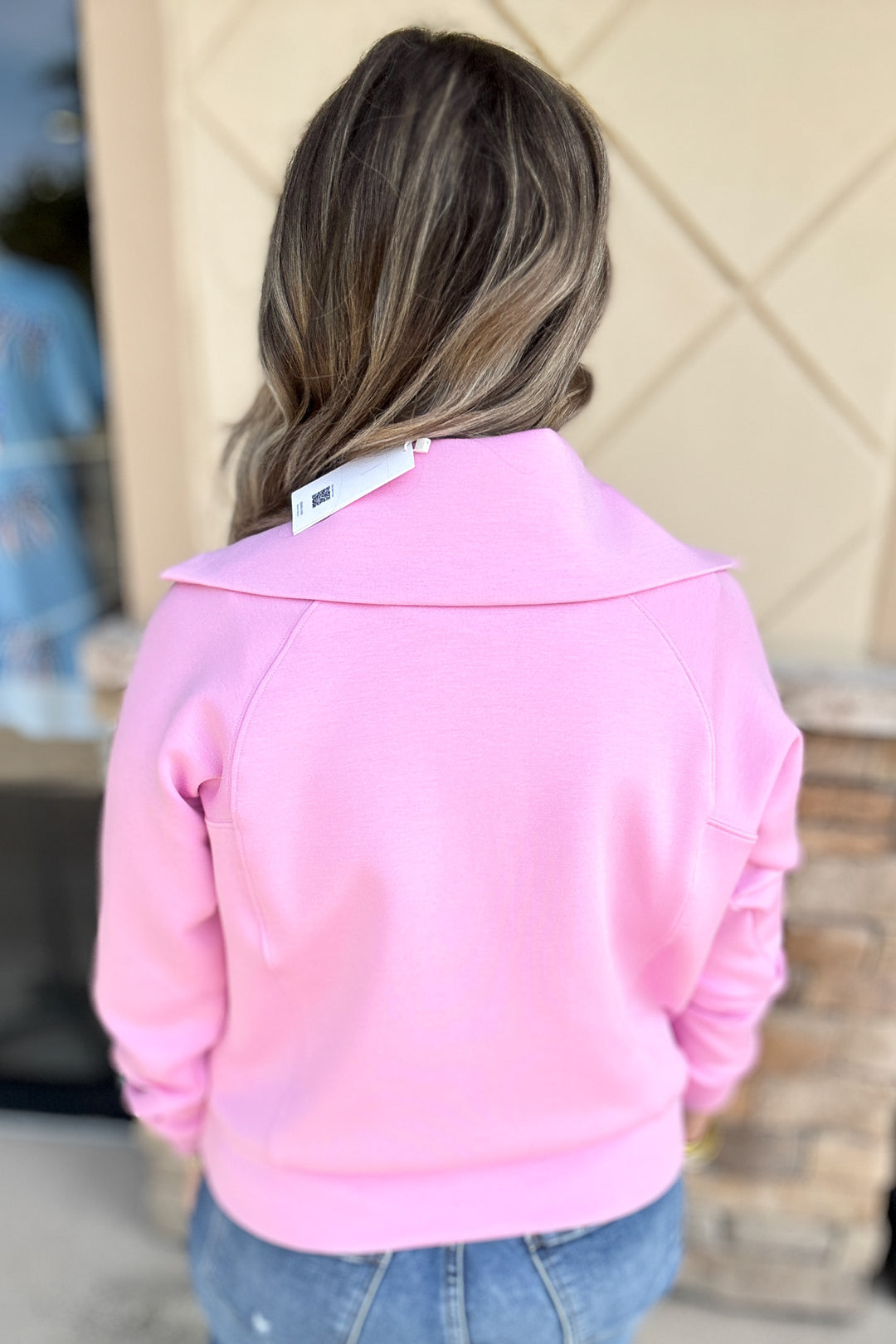 SPANX: AirEssentials Half Zip - Petunia