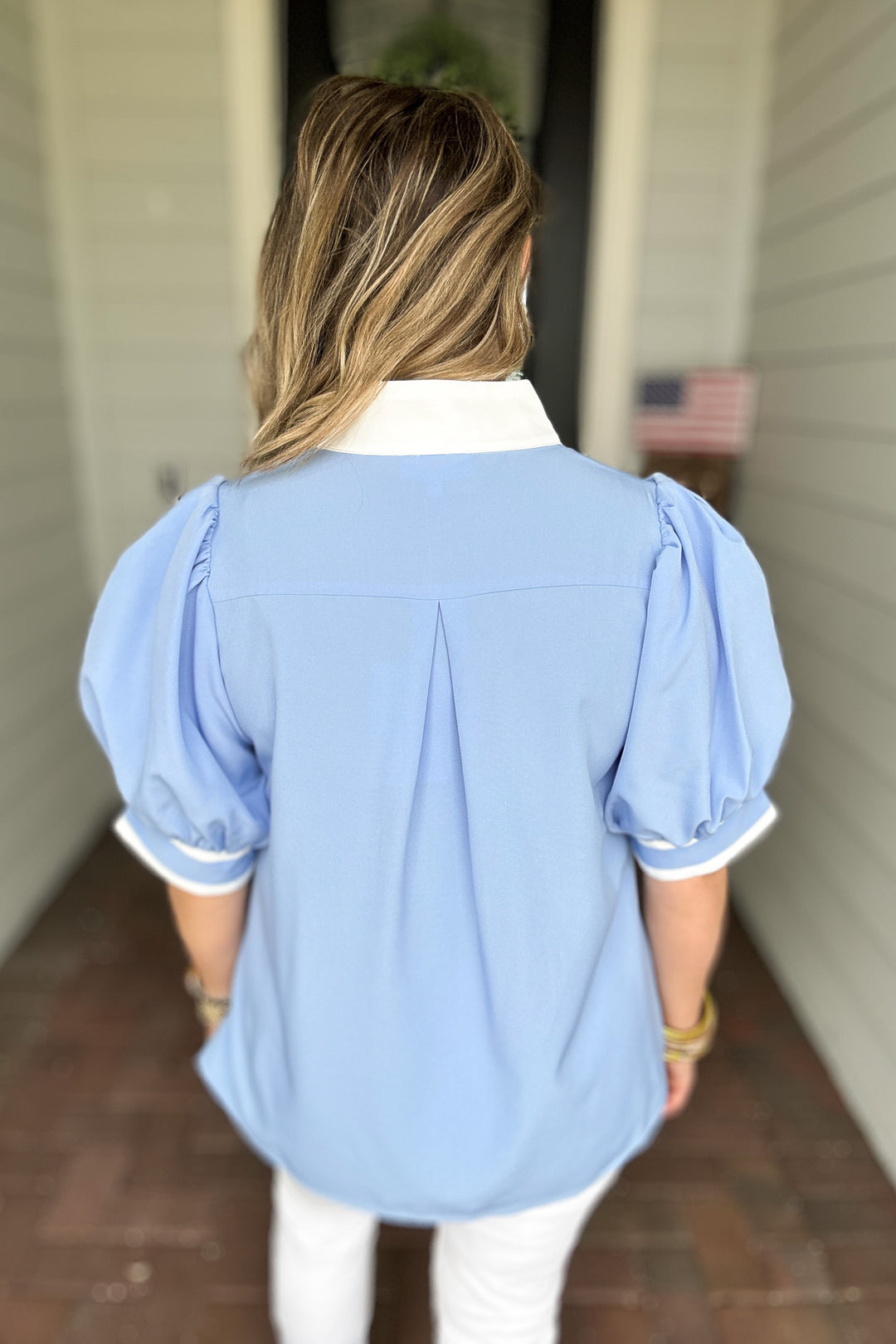 Chic In Style Top - Blue