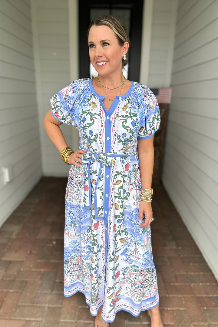 Smith & Quinn: The Grenadine Dress - Sea Mural