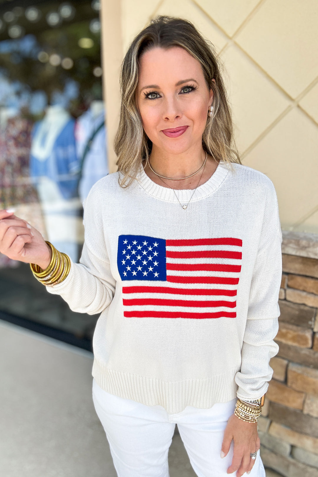 Z Supply: Sienna Flag Sweater - Sea Salt