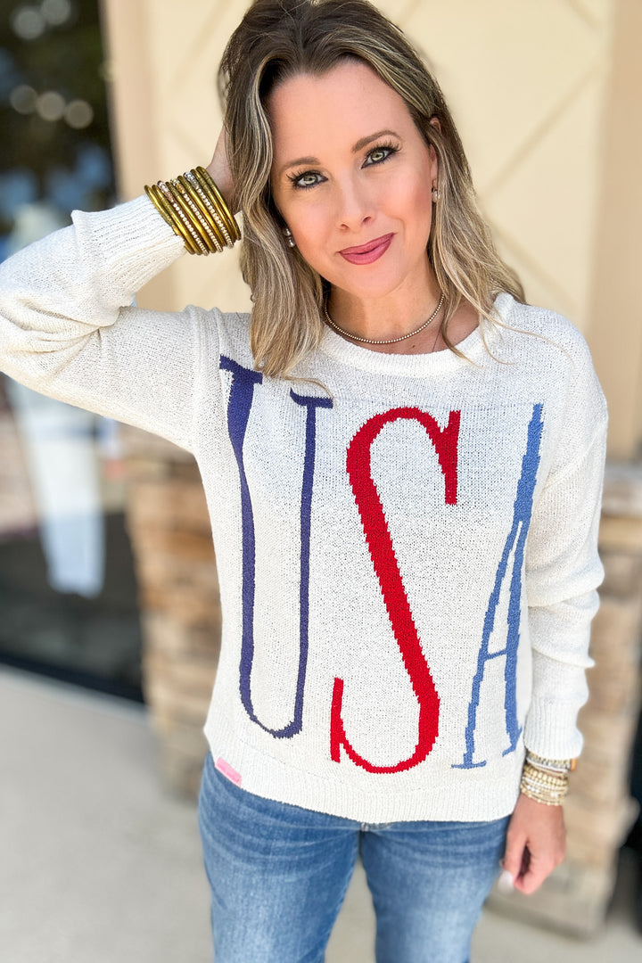 Simply Southern: Sunset USA Light Sweater