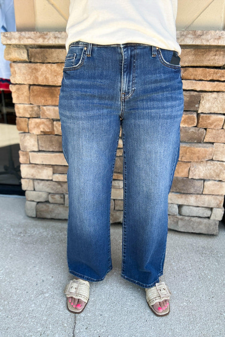 KUT: CHARLOTTE HIGH RISE WIDE LEG WITH REGULAR HEM - HEALTHY