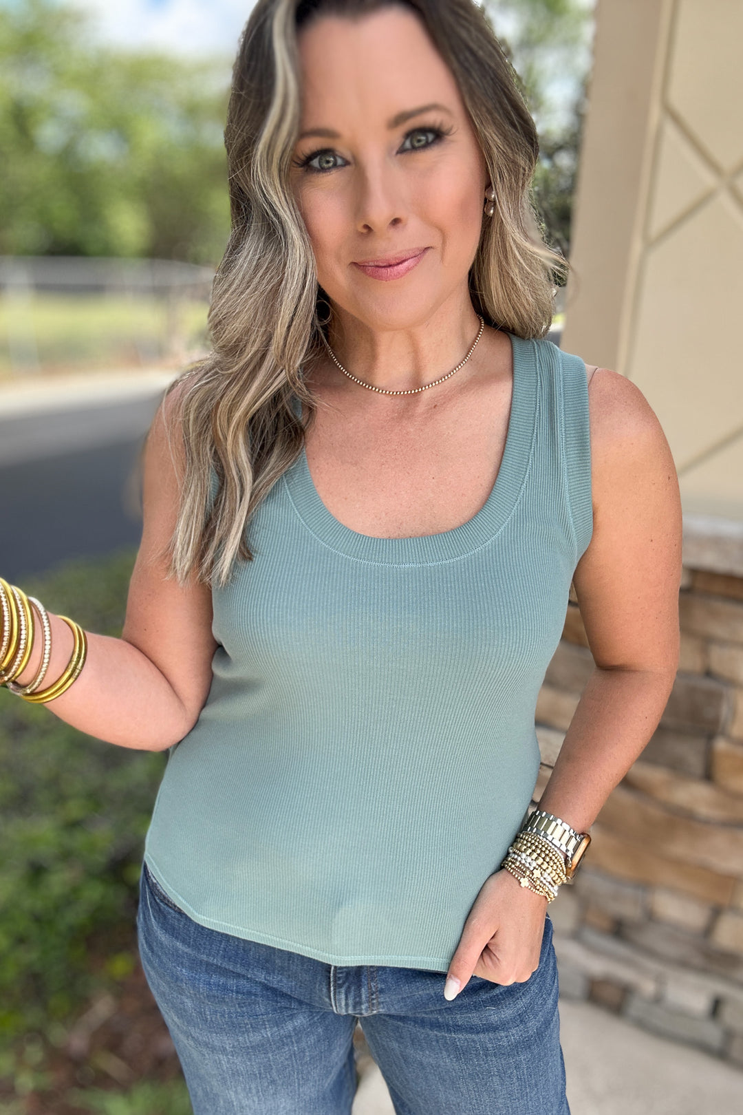 Z Supply: Sirena Rib Tank - Sea Pine