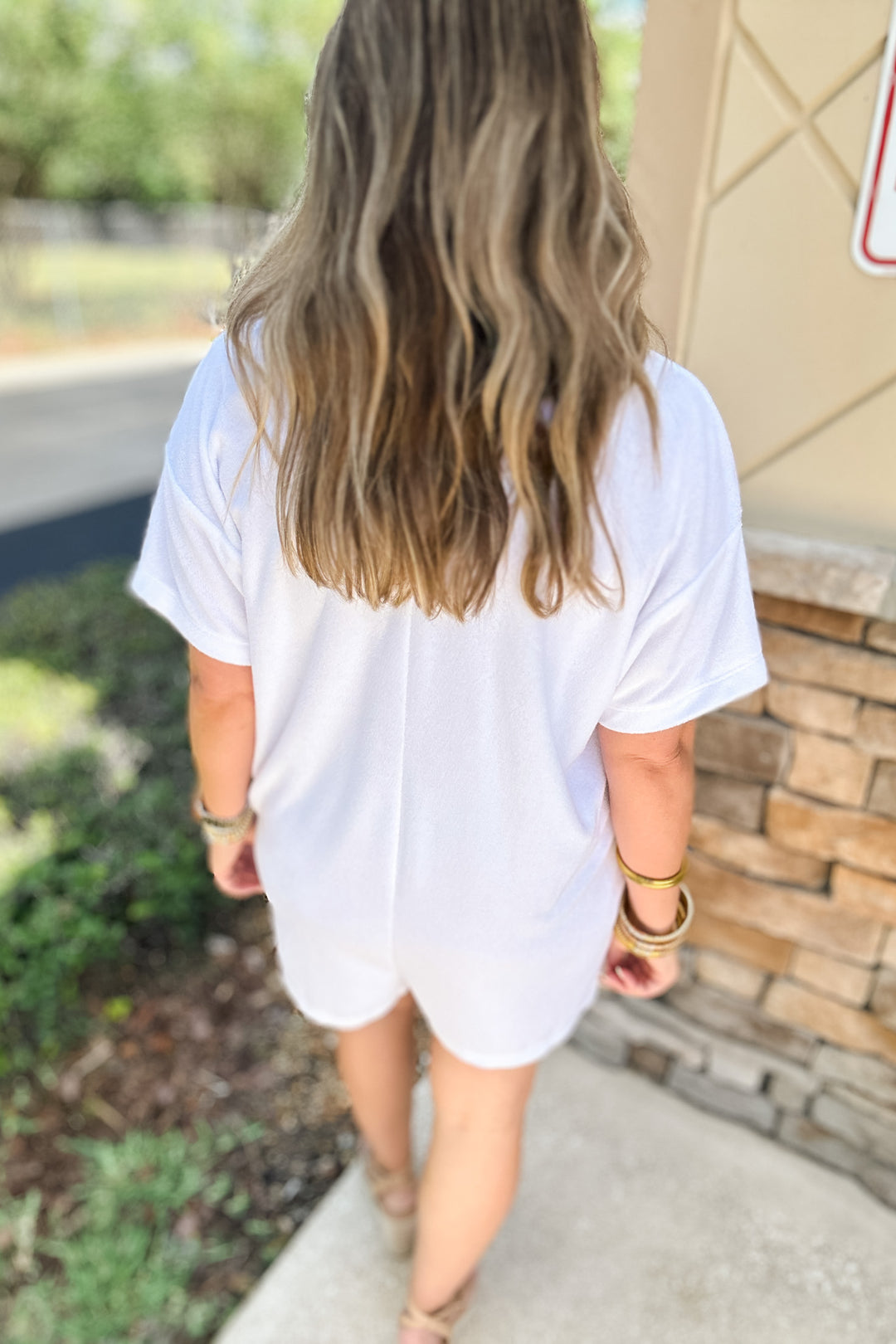 Z Supply: Azur Terry Romper White