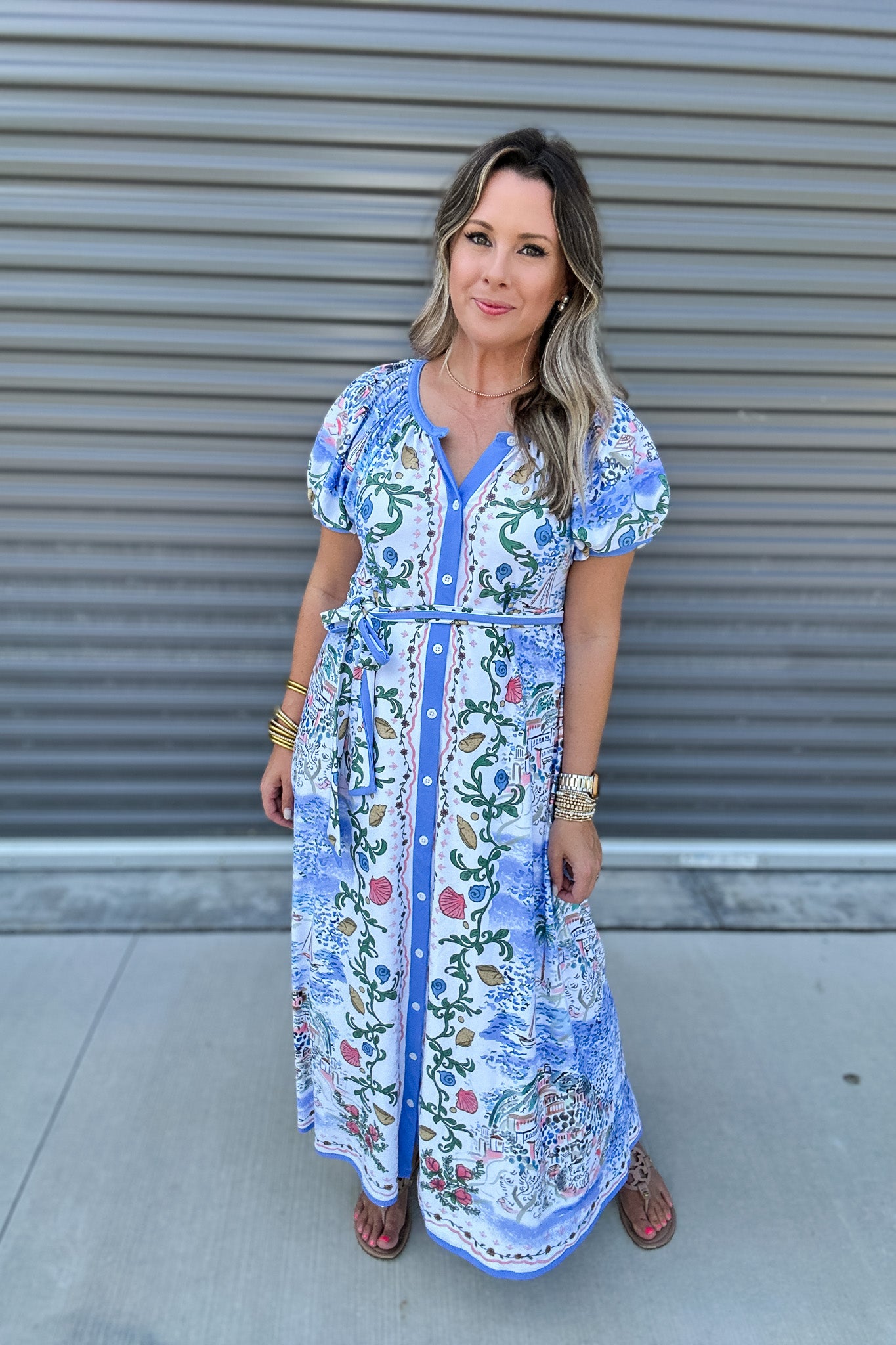 Smith & Quinn: The Grenadine Dress - Sea Mural – B Social Boutique