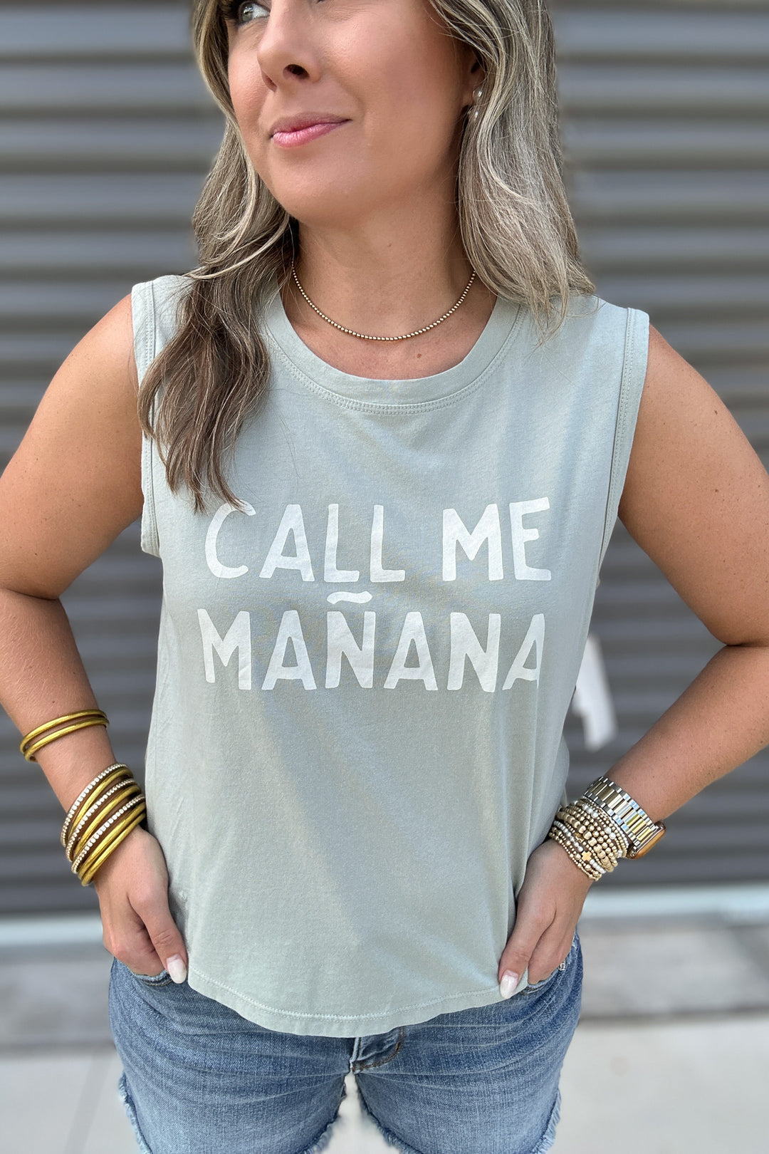 Z Supply: Manana La Mer Tank - Sage Green