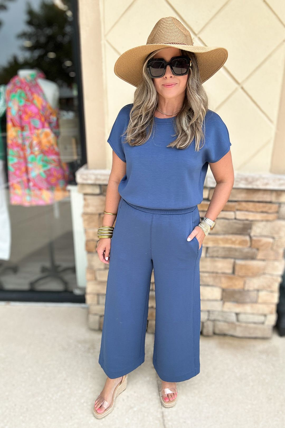 Spanx: AirEssentials Cinched Jumpsuit - Faded Indigo