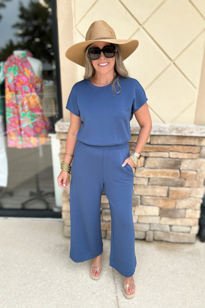 Spanx: AirEssentials Cinched Jumpsuit - Faded Indigo