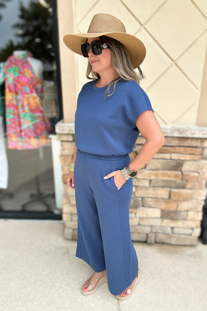 Spanx: AirEssentials Cinched Jumpsuit - Faded Indigo