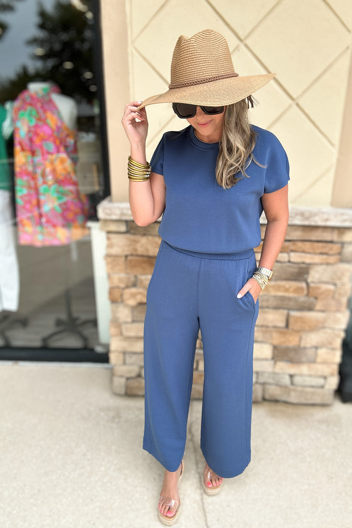 Spanx: AirEssentials Cinched Jumpsuit - Faded Indigo