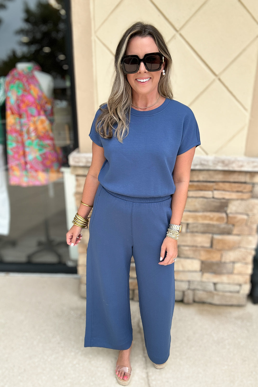 Spanx: AirEssentials Cinched Jumpsuit - Faded Indigo